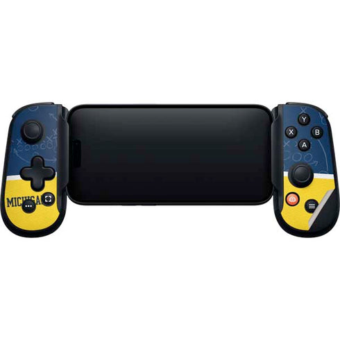 University of Michigan Jersey Split Backbone One for iPhone Game Controller Skin